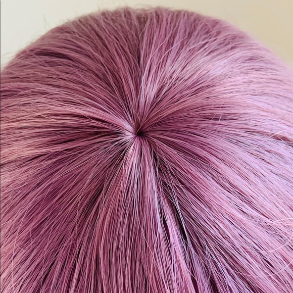 Very Pretty 30” Plum Purple “Put On & Go” Premium Fiber Wig with Bangs - Picture 3 of 9